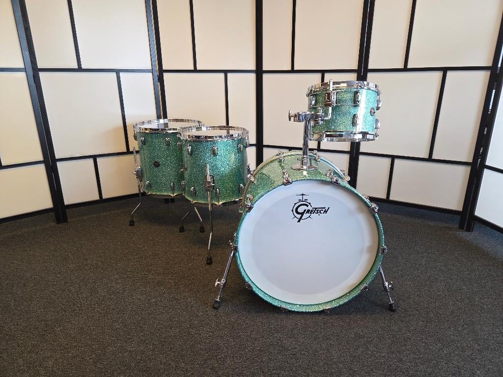 NIEUW BINNEN Gretsch renown maple turquise en meer......., Muziek en Instrumenten, Drumstellen en Slagwerk, N.v.t., Zo goed als nieuw