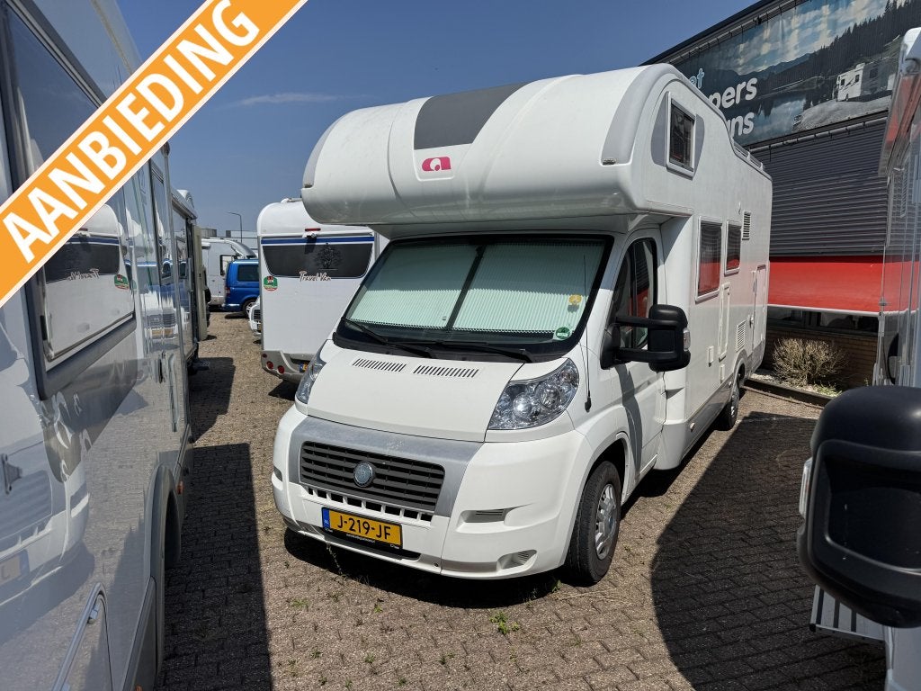 Adria Adriatik 660 SP Familiecamper 6 pers met 2 airco s, Ringverwarming, Fiat, Adria, Koelkast