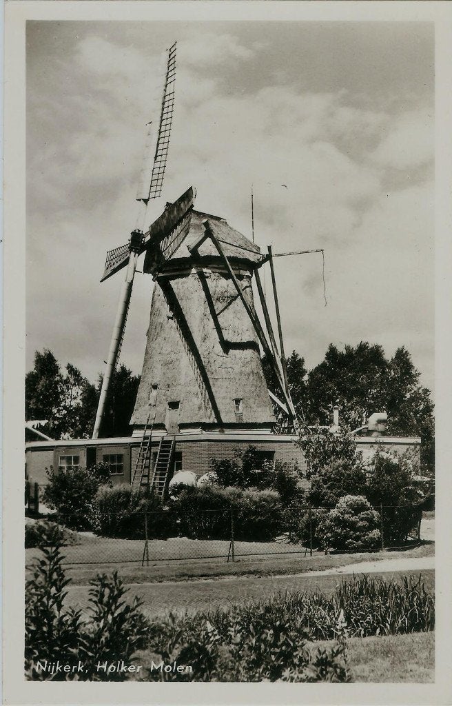 Nijkerk Holker Molen 1957, Ophalen of Verzenden, 1940 tot 1960, Ongelopen, Gelderland