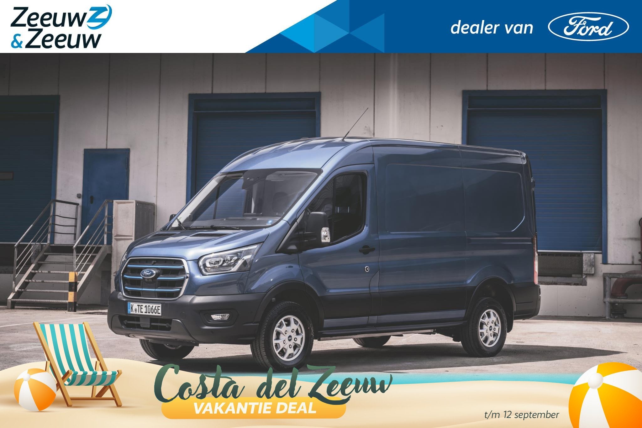 Ford E-Transit 350 L2H2 Trend 68 kWh | TE BESTELLEN | Nu 0,9, Automaat, 12 maanden, 260 km, Nieuw