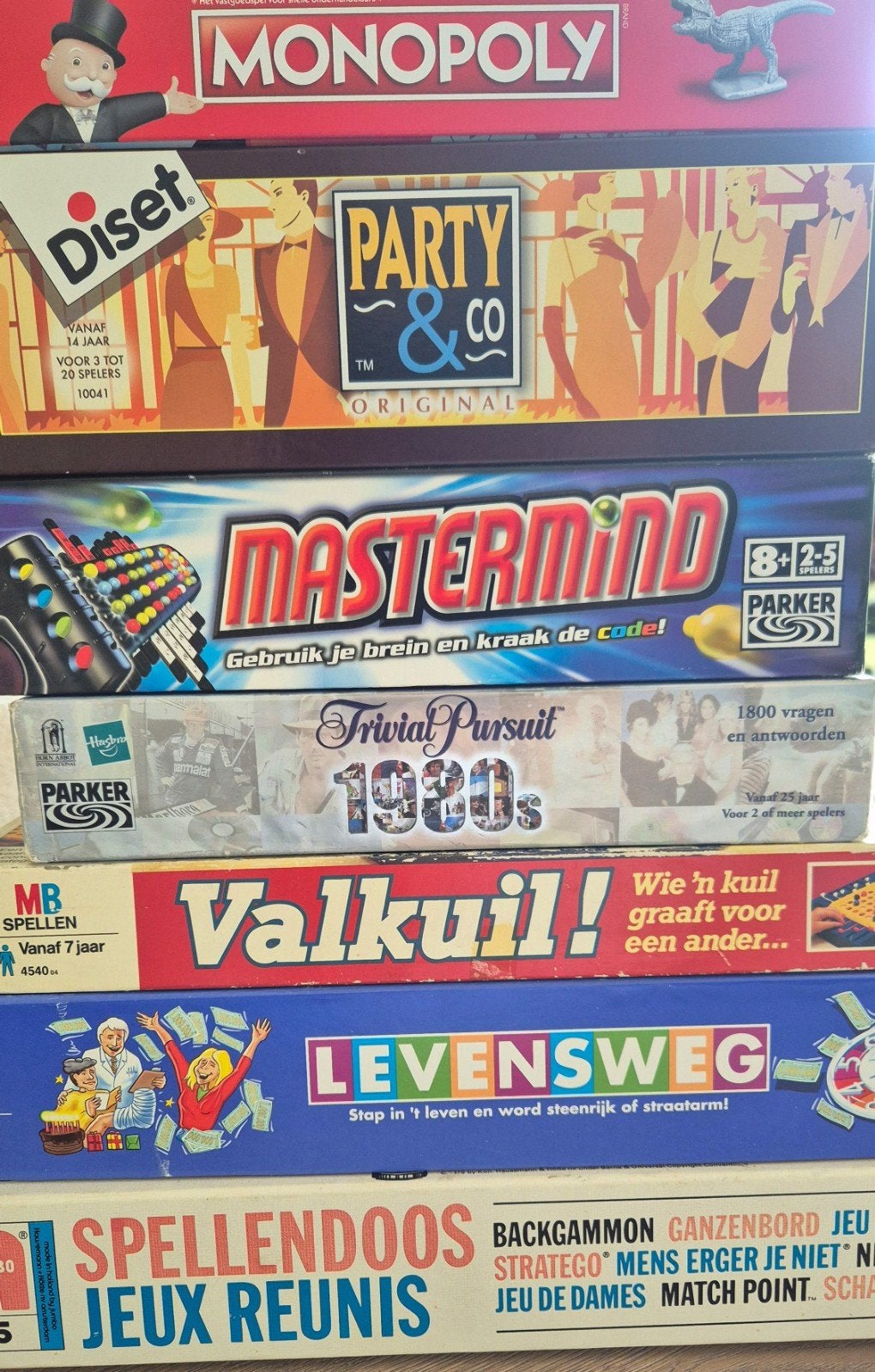 Spellenpakket jaren 80, 90, 00, Hobby en Vrije tijd, Gezelschapsspellen | Bordspellen, Ophalen