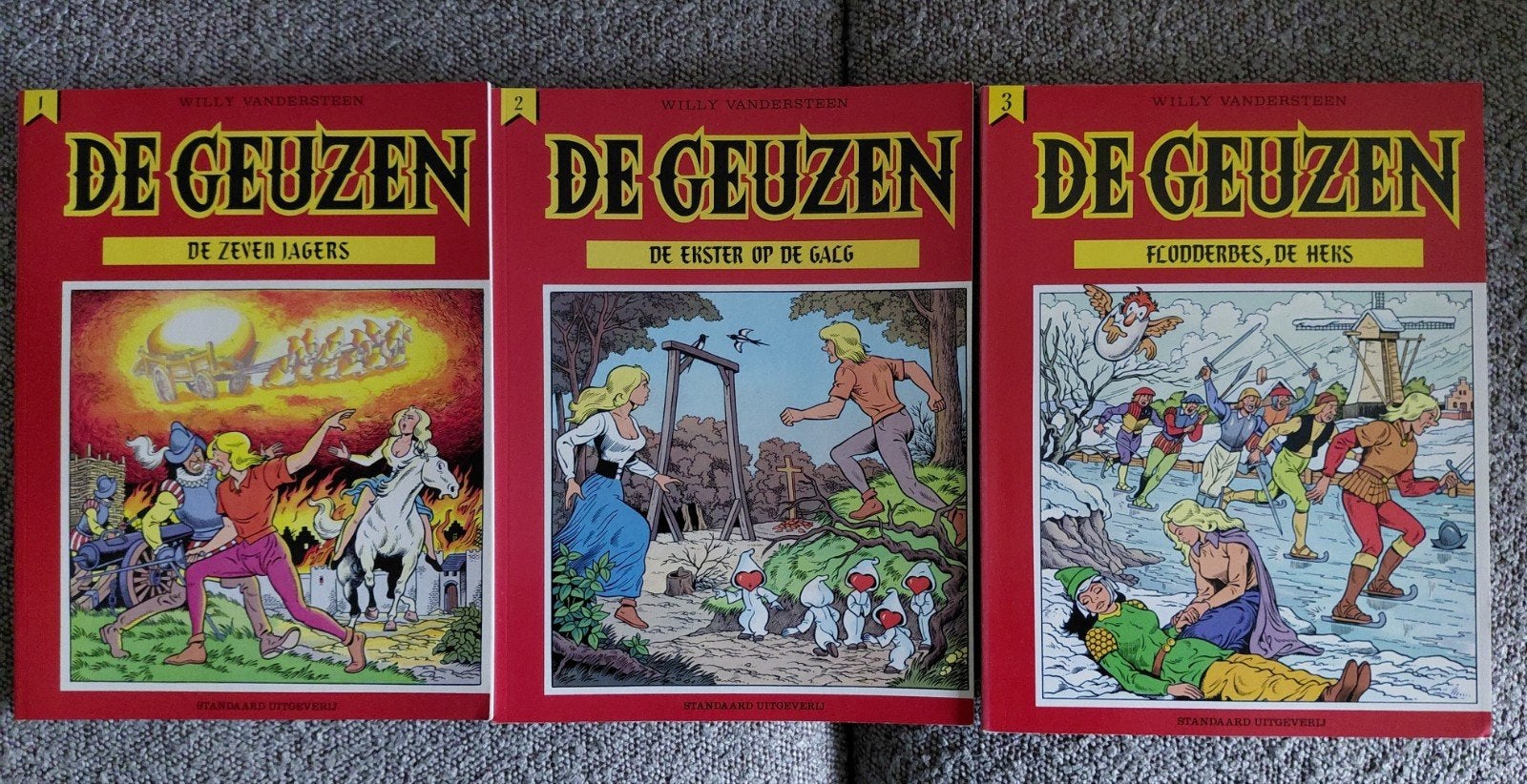 De Geuzen 1 tm 10 sc., Boeken, Meerdere stripboeken, Ophalen of Verzenden, Gelezen, Willy Vandersteen