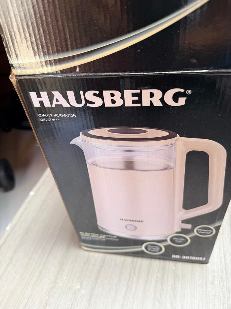 Hausberg waterkoker, 1 tot 2 liter, Ophalen of Verzenden, Nieuw, Draadloos