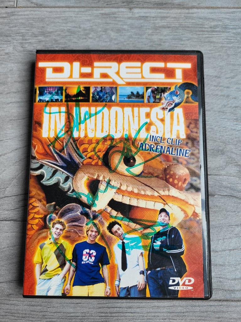 Gesigneerde DVD Di-rect in Indonesia, Cd's en Dvd's, Alle leeftijden, Verzenden, Zo goed als nieuw, Muziek en Concerten