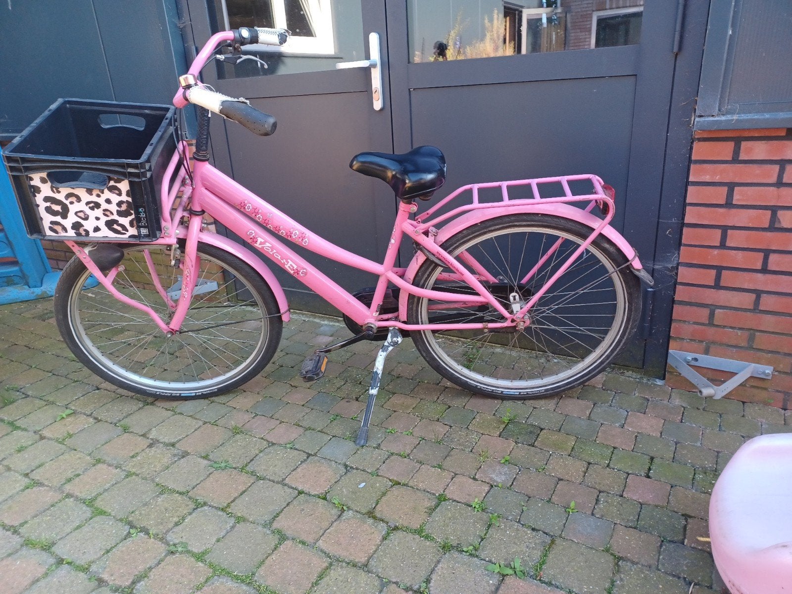 meisjes fiets 26 inch, Terugtraprem, Gebruikt, Versnellingen, Ophalen
