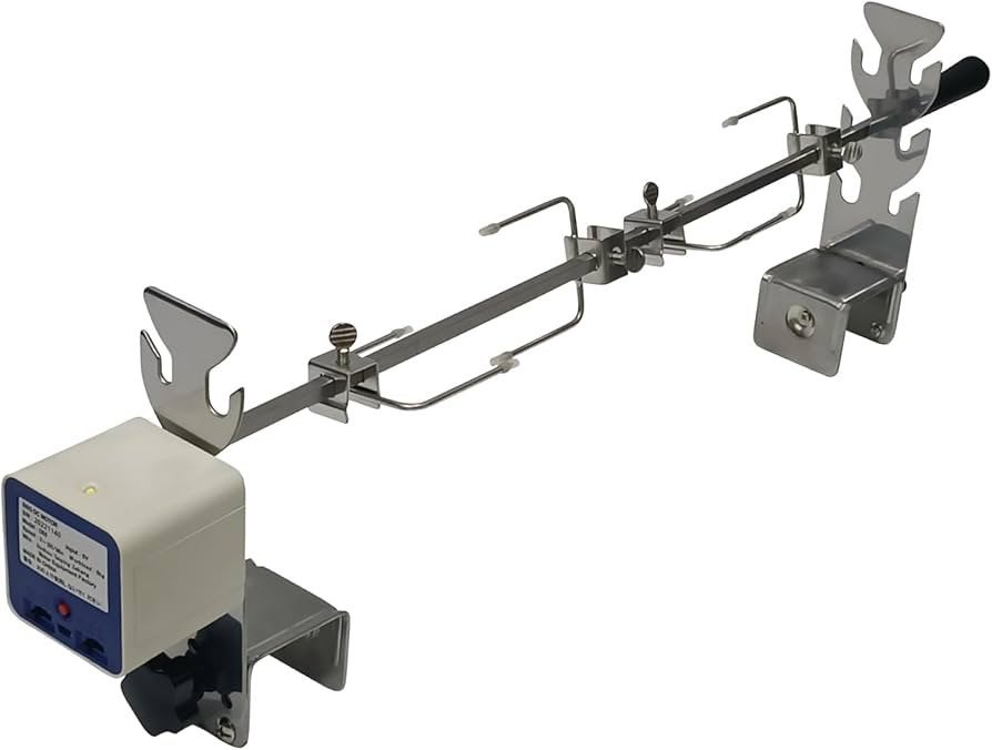 Universele rotisserie spit voor bbq (draadloos), Ophalen of Verzenden, Zo goed als nieuw