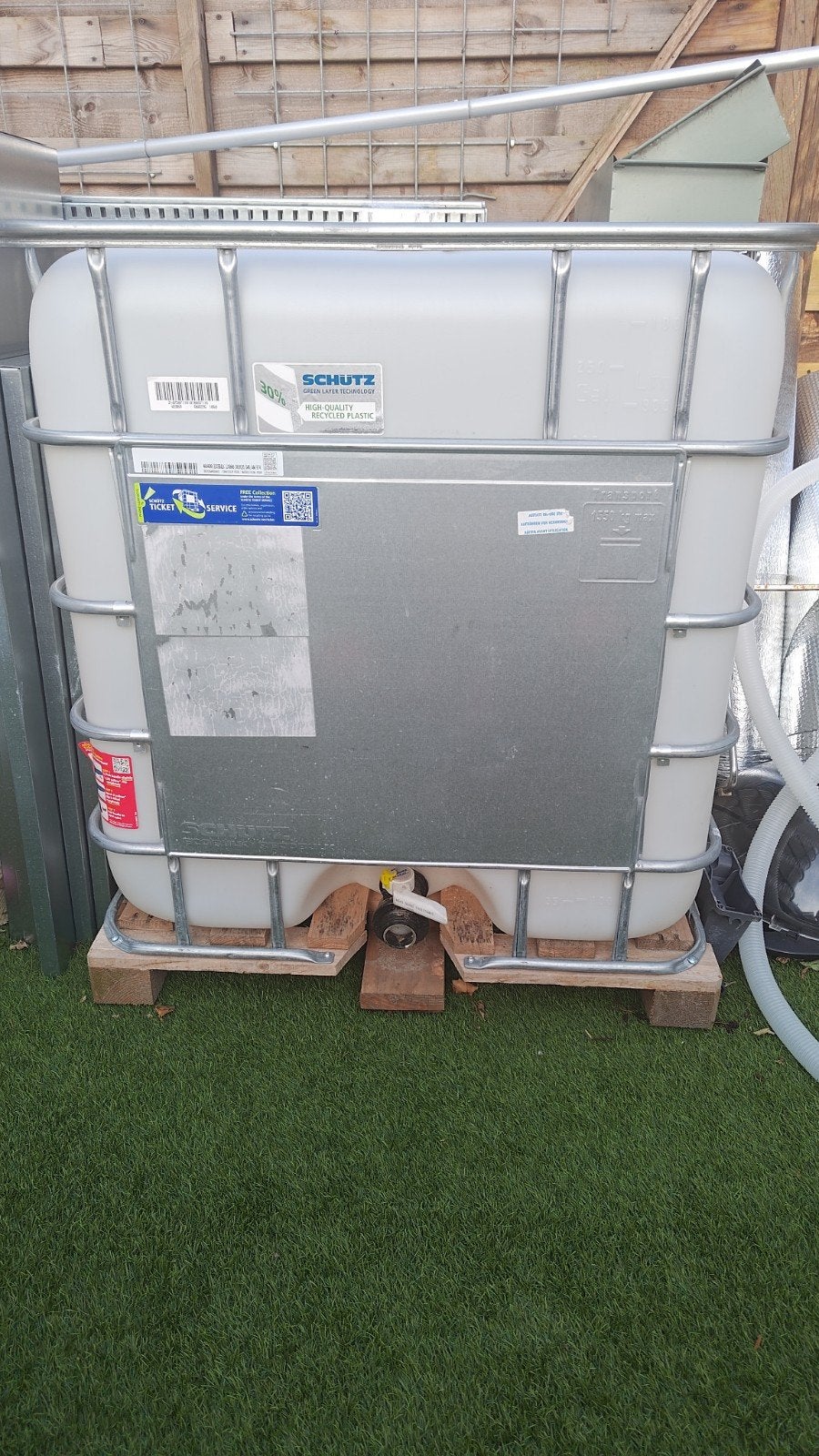 IBC Watertank 1000L - Zo goed als nieuw, Tuin en Terras, Regentonnen, Zo goed als nieuw, Kunststof, 150 liter of meer, Ophalen