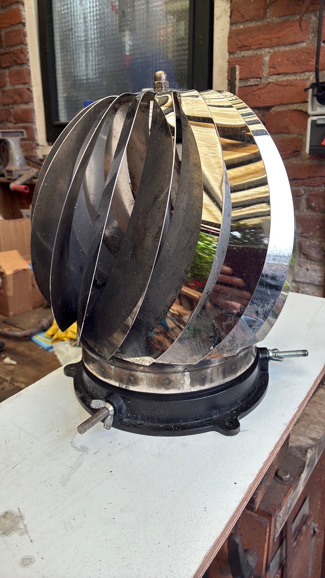 Kachel gek rvs voor 125/150 mm, Huis en Inrichting, Kachels, Ophalen of Verzenden, Zo goed als nieuw, Hout, Houtkachel
