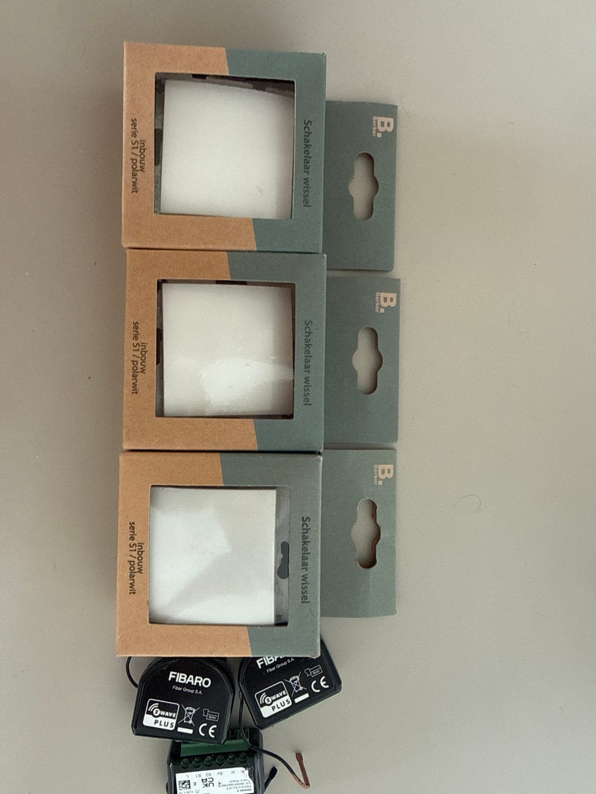 Berker pulsschakelaar inbouw serie S1 polarwit, Doe-het-zelf en Verbouw, Ophalen of Verzenden, Gebruikt, Berker, Schakelaar