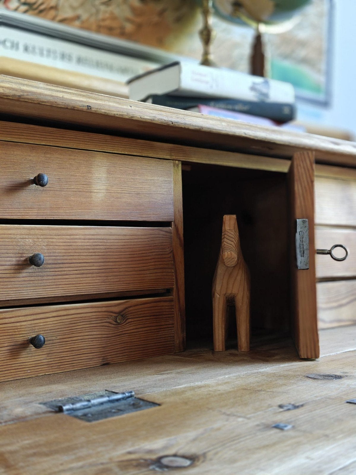 Antieke Zweedse secretaire., Huis en Inrichting, Ophalen, Gebruikt, Scandinavisch Antiek.
