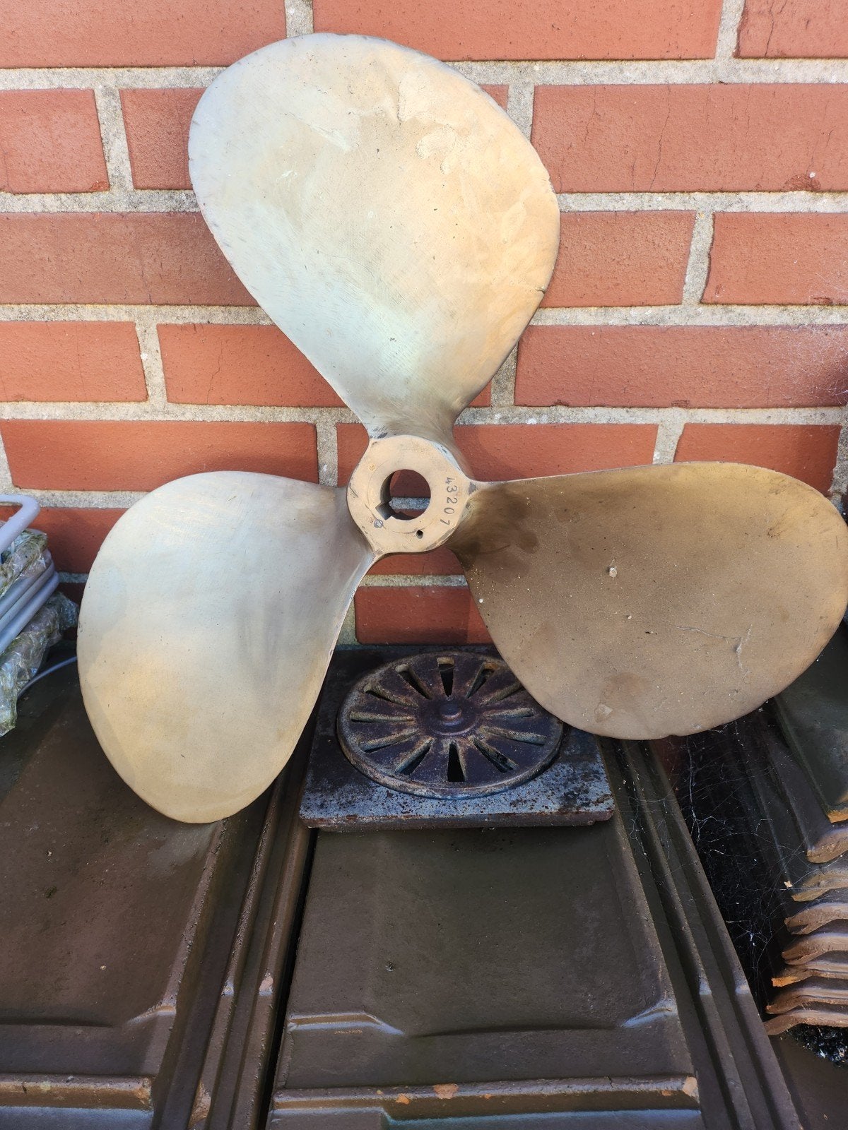 Decoratief bronzen scheepsschroefblad - 15 kg, Watersport en Boten, Ophalen of Verzenden, Gebruikt, Overige typen