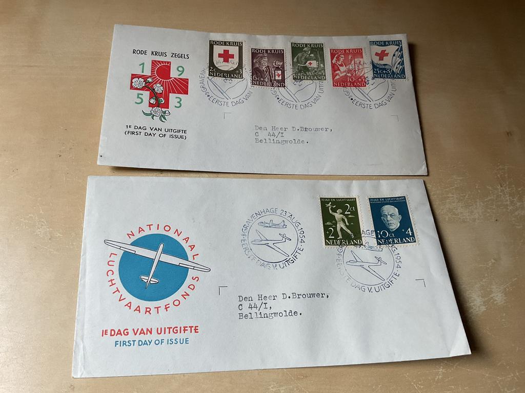 Nederland FDC E14 en E18, Postzegels en Munten, Postzegels | Eerstedagenveloppen, Ophalen of Verzenden, Nederland