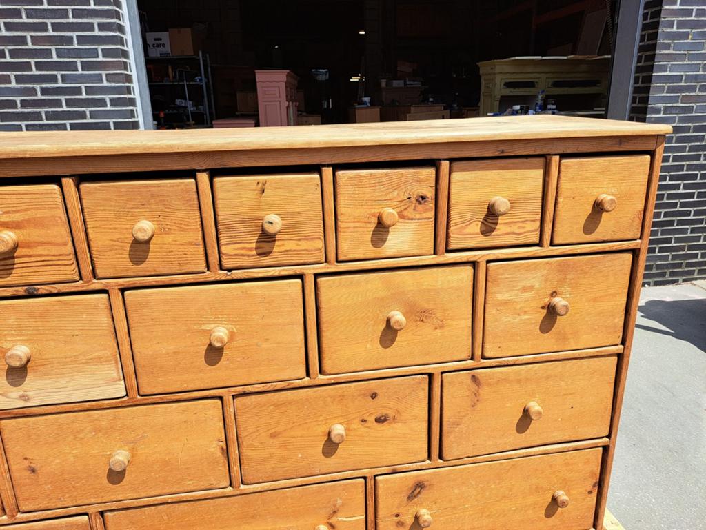 Oud grenen ladekast originele, Huis en Inrichting, Kasten | Ladekasten, Ophalen, RoDeKo Volendam, R.kooij65@gmail.com, Gebruikt
