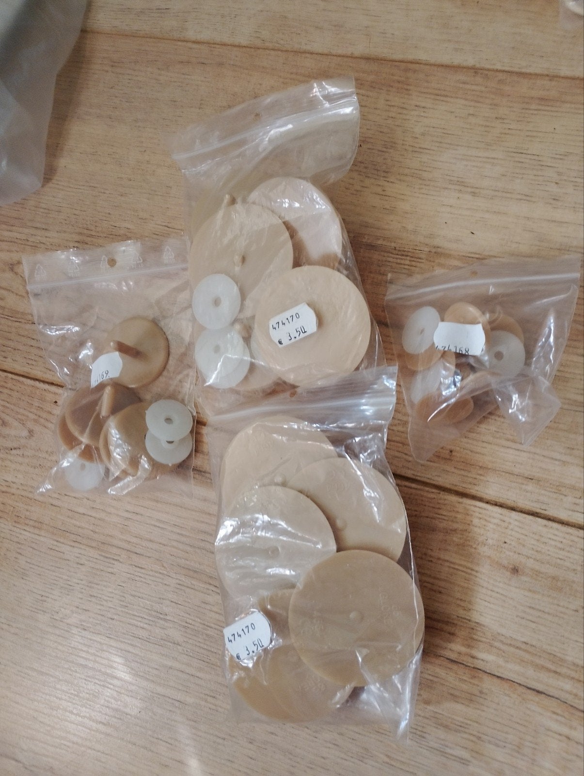 Draaischijven en plitpennen diverse maten, Ophalen of Verzenden