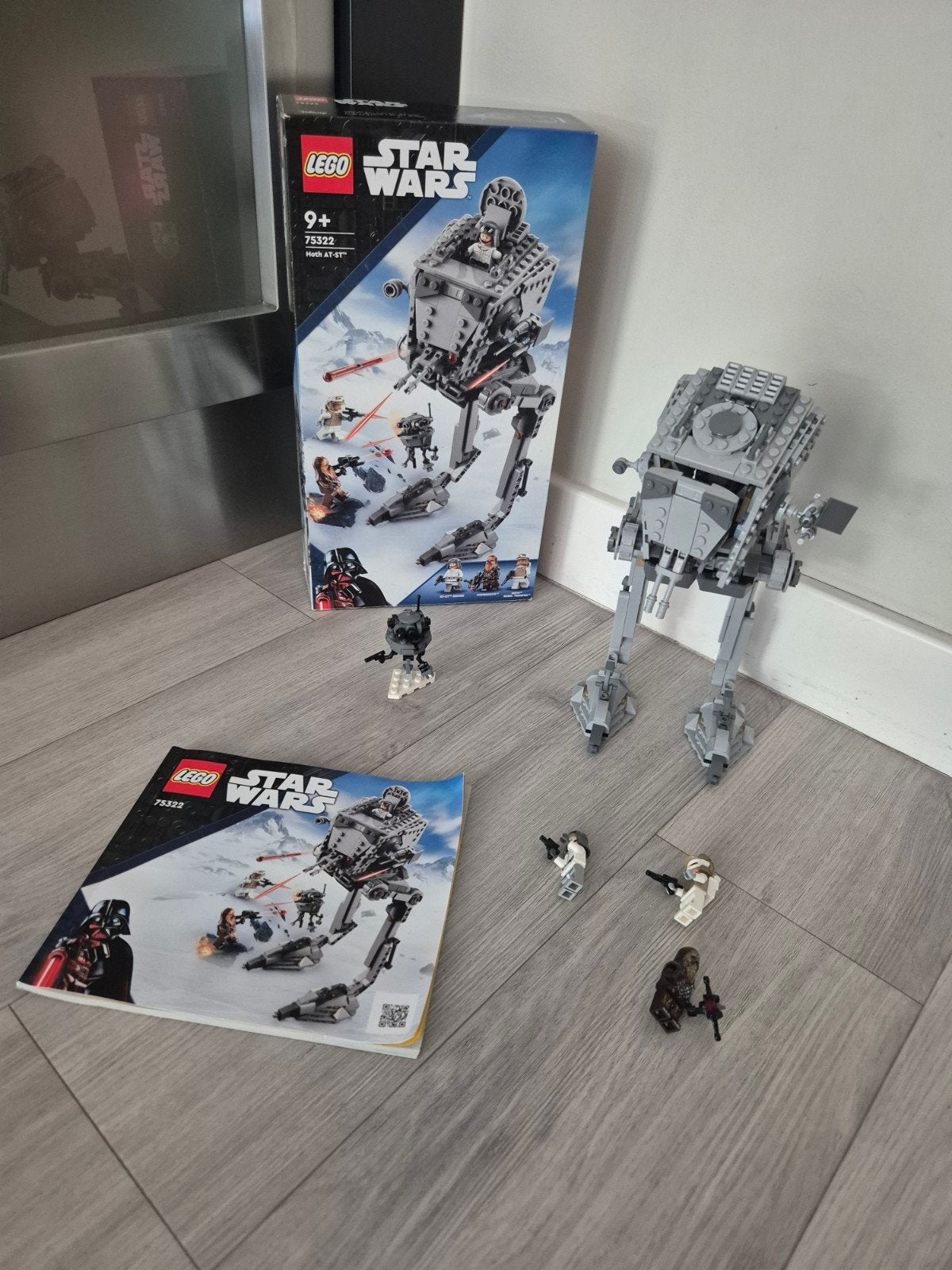 LEGO Star Wars 75322 Hoth AT-ST - compleet, Ophalen of Verzenden, Zo goed als nieuw