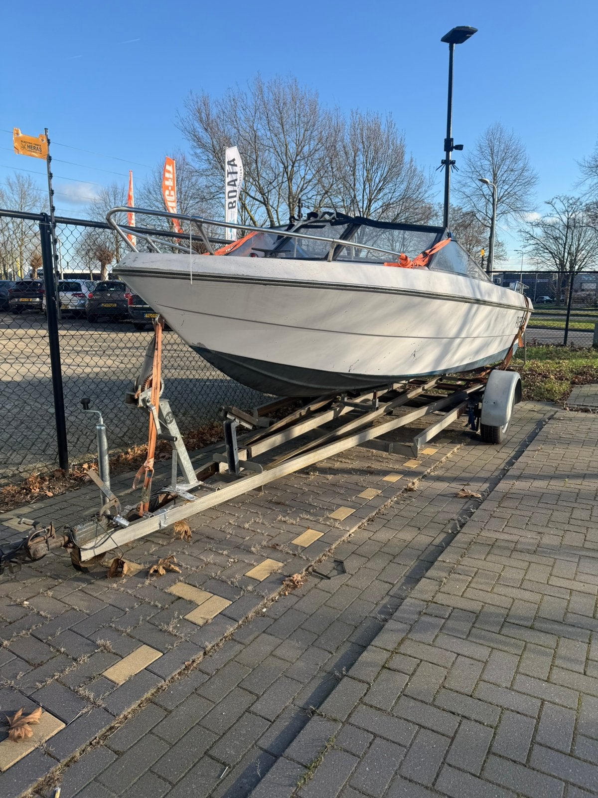 Unieke Jaguar boot – 90 PK – hydraulische besturing– trailer, Watersport en Boten, Ophalen of Verzenden, Gebruikt