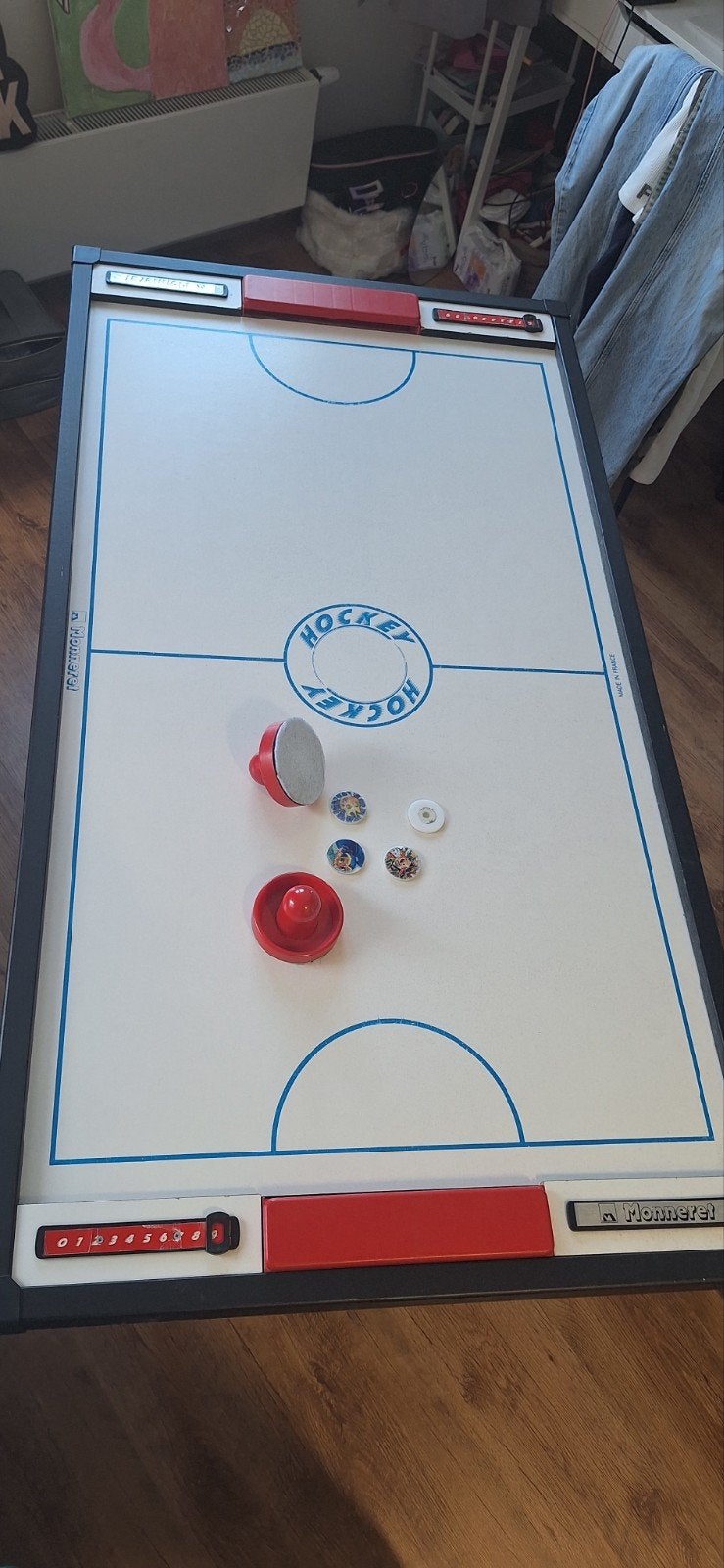 Airhockeytafel, Inklapbaar, Een of twee spelers, Ophalen of Verzenden, Gebruikt, Monneret