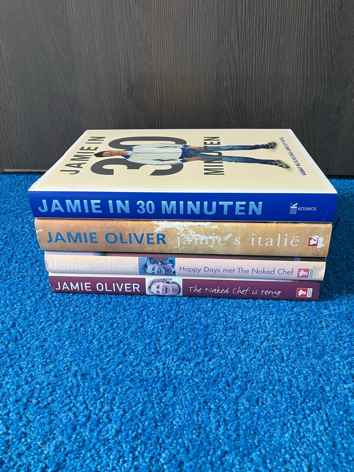 Jamie Oliver Kookboeken - 4 stuks, Boeken, Ophalen, Zo goed als nieuw, Overige gebieden, Tapas, Hapjes en Dim Sum
