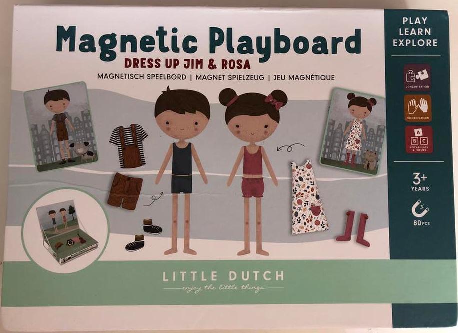 Little Dutch Magnetisch Speelbord Jim & Rosa, Ophalen of Verzenden, Gebruikt, Jongen of Meisje