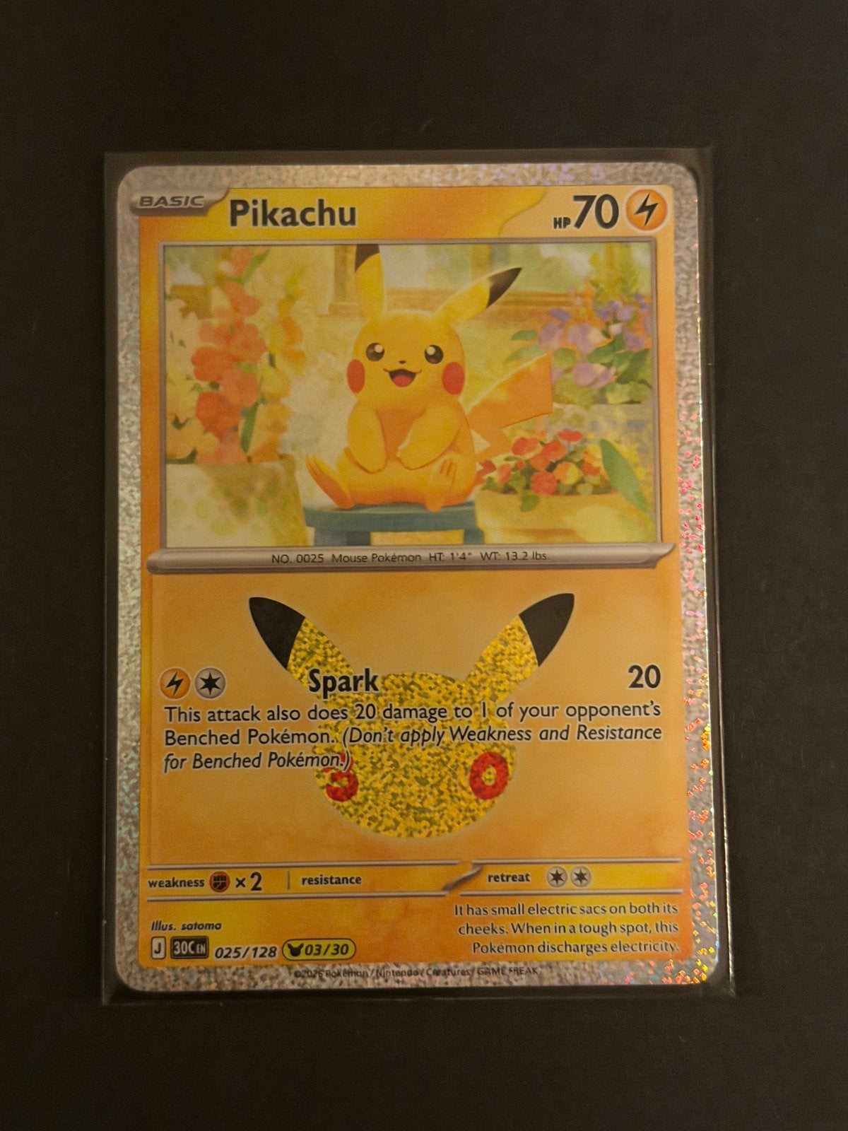 Pikachu 30th celebration, Ophalen of Verzenden, Nieuw, Losse kaart