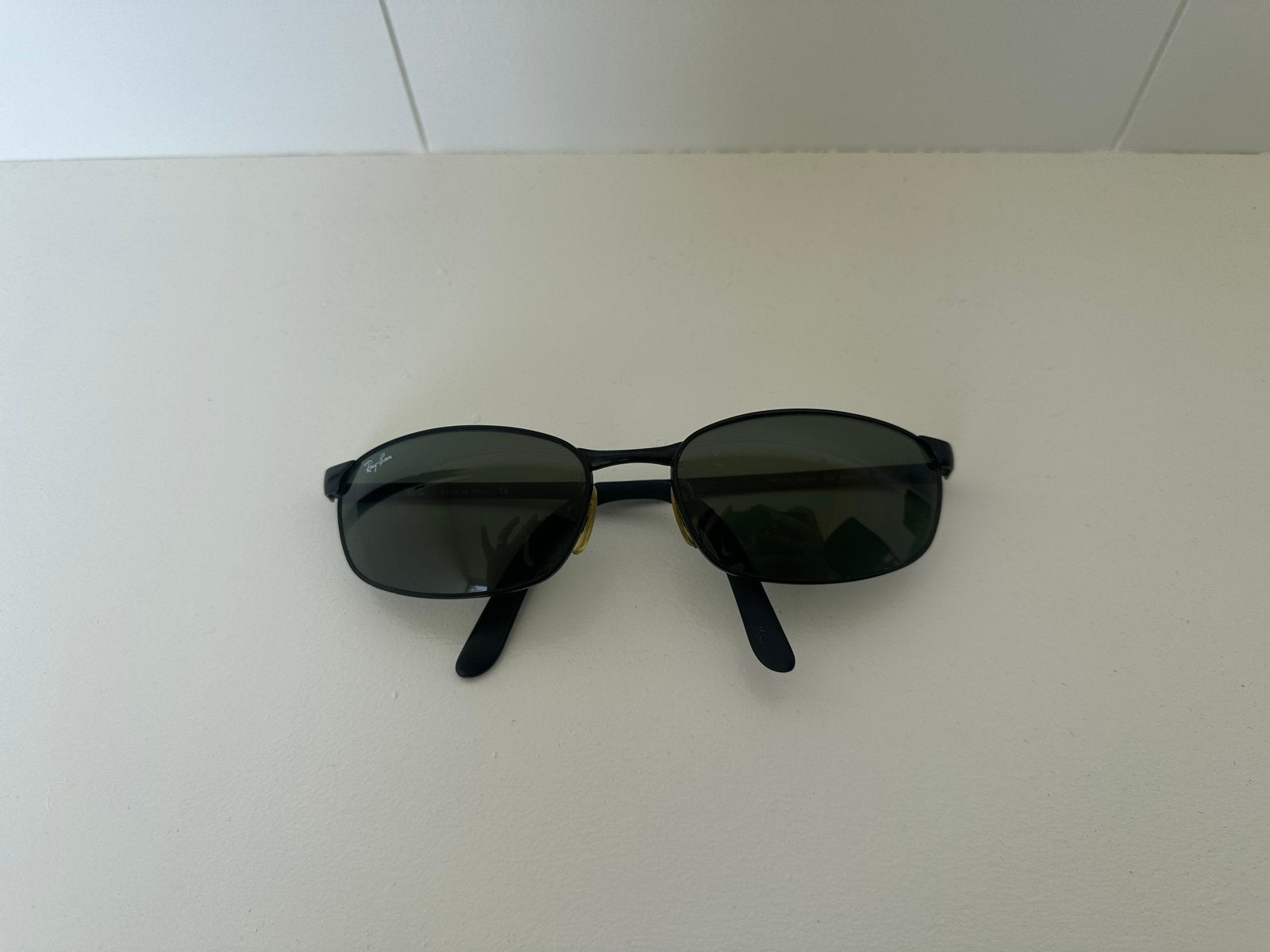 Vintage y2k Ray-Ban RB 3175 Flight 006 Zonnebril Zwart, Zonnebril, Zwart, Ophalen of Verzenden, Zo goed als nieuw