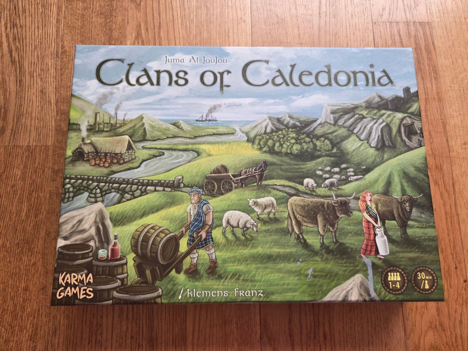 Clans of Caledonia bordspel, Een of twee spelers, Ophalen of Verzenden, Zo goed als nieuw, Karma Games