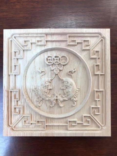 Chinees houtsnijwerk ornament met een koi karper erop, Nieuw, Ophalen of Verzenden, Schipluidenlaan 20 5035KJ Tilburg, Bruin
