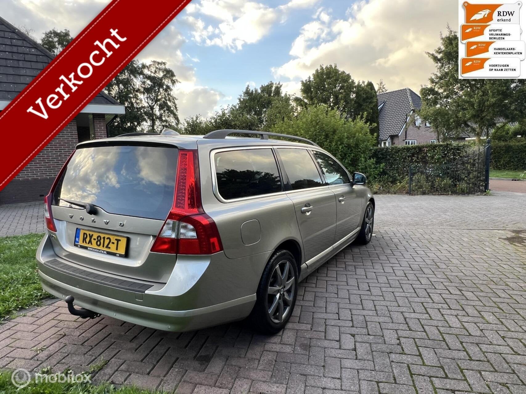 Nette Volvo V70 2.0 D3 5cilinder Momentum bj 2013, Voorwielaandrijving, Euro 5, 136 pk, Gebruikt