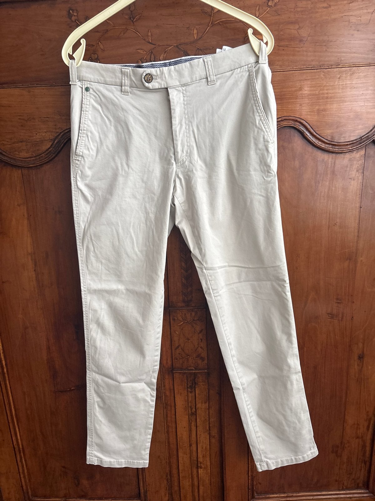 m.e.n.s. Chino Broek - Beige - Maat 48/50 (M), Kleding | Heren, Broeken en Pantalons, Ophalen of Verzenden, Zo goed als nieuw