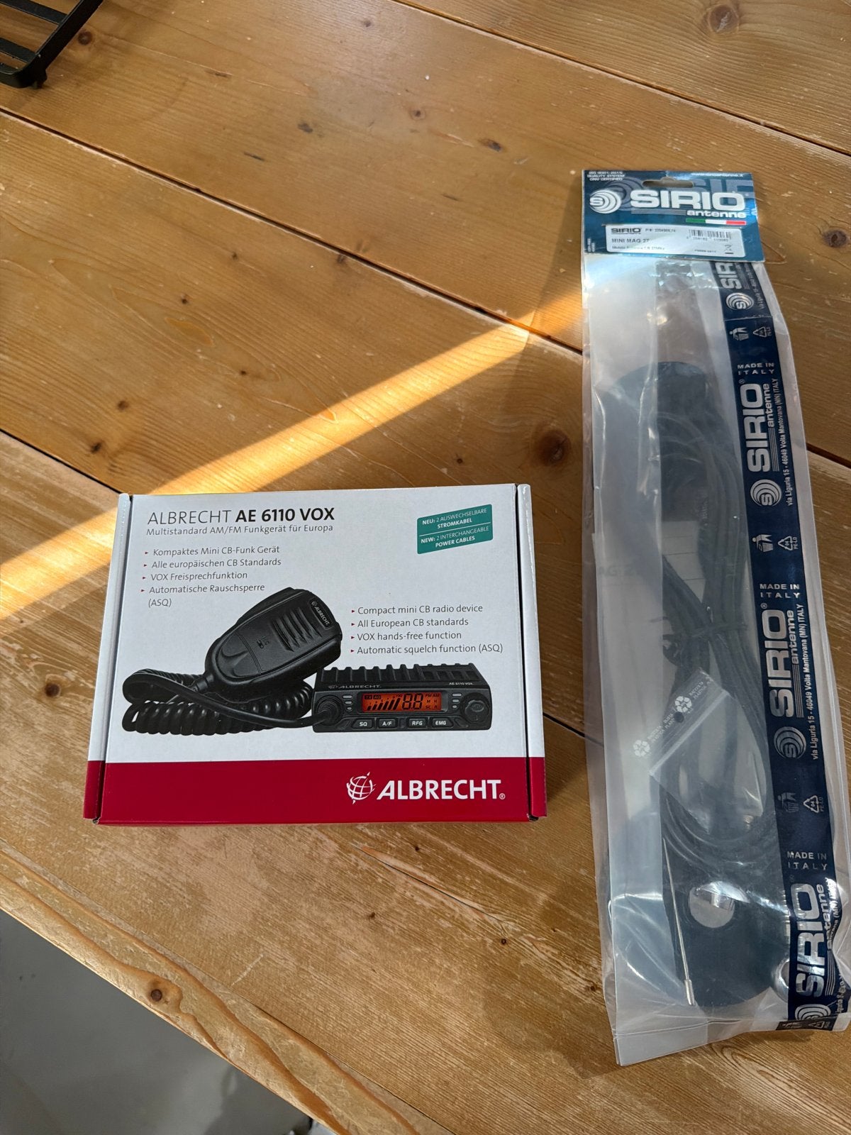 27MC-Albrecht AE 6110 VOX CB Radio met Sirio Antenne, Ophalen, Nieuw