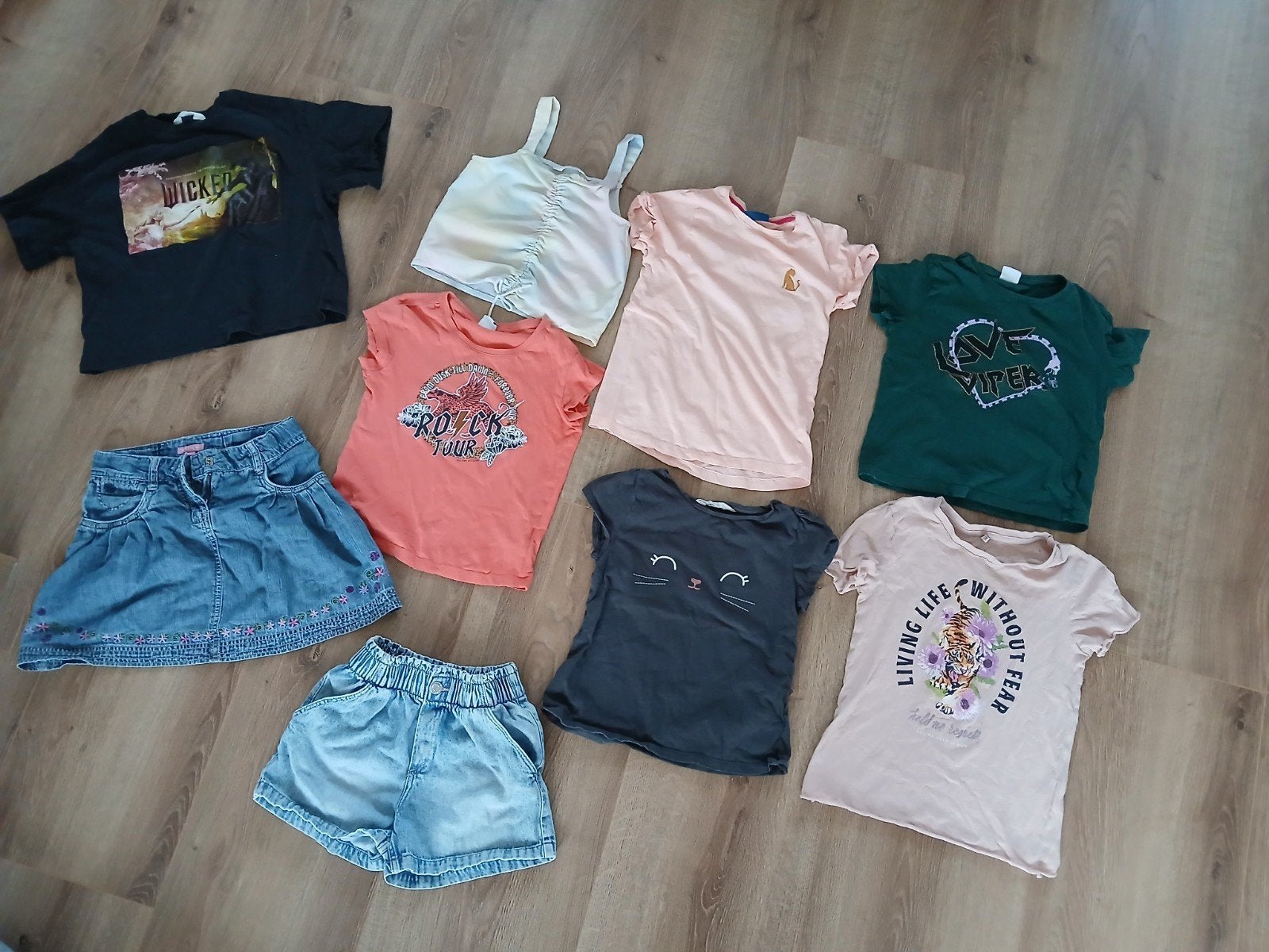 Pakketje meidenkleding zomer maat 134 / 140, Ophalen, Zo goed als nieuw, Maat 134