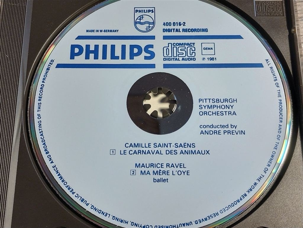Andre Previn - Saint Saens - Carnaval Des Animaux [Blue Labe, Cd's en Dvd's, Ophalen of Verzenden, Classicisme, Zo goed als nieuw