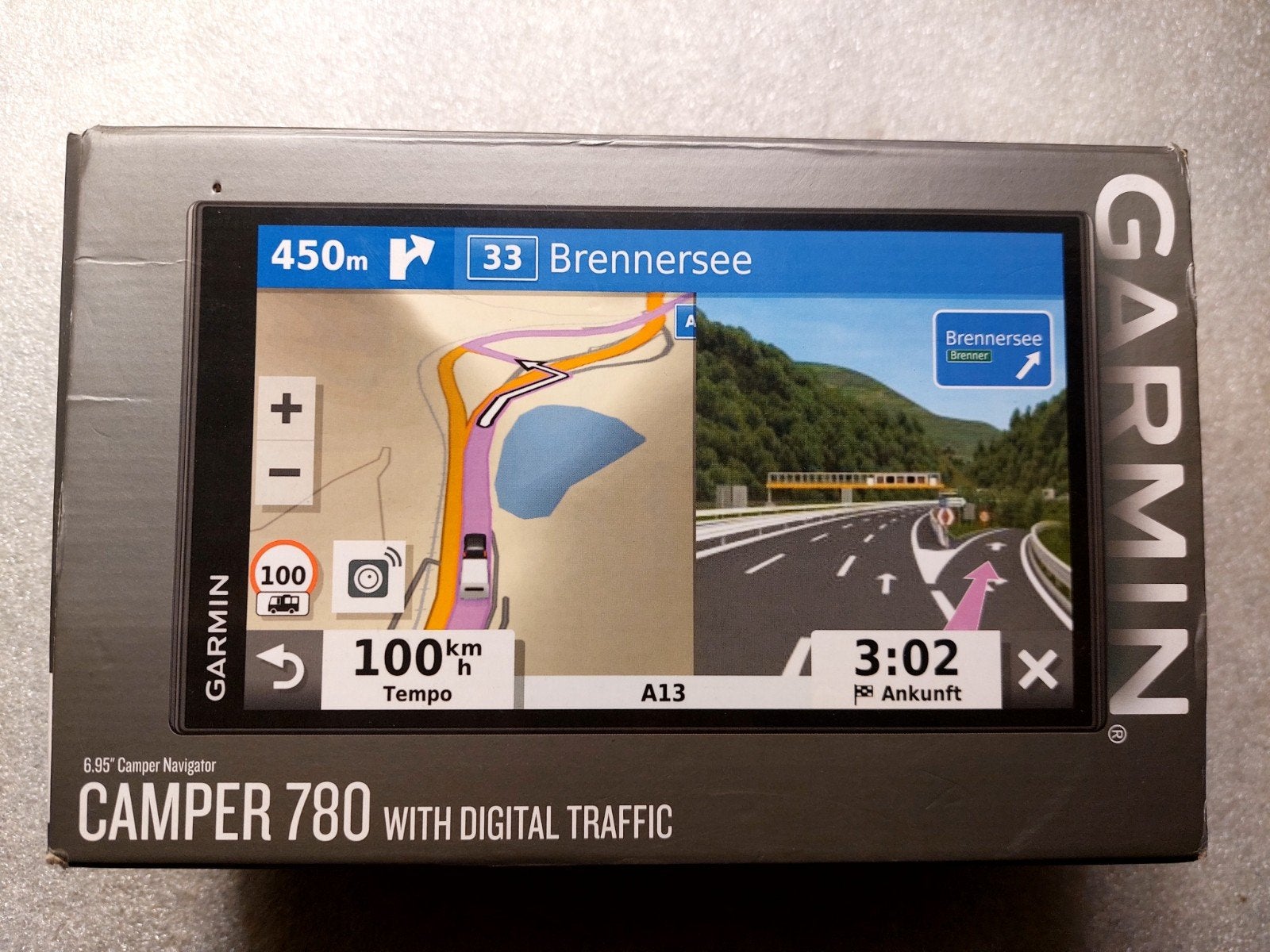 Garmin Camper 780 MT-D navigatiesysteem met accessoires, Ophalen of Verzenden, Zo goed als nieuw