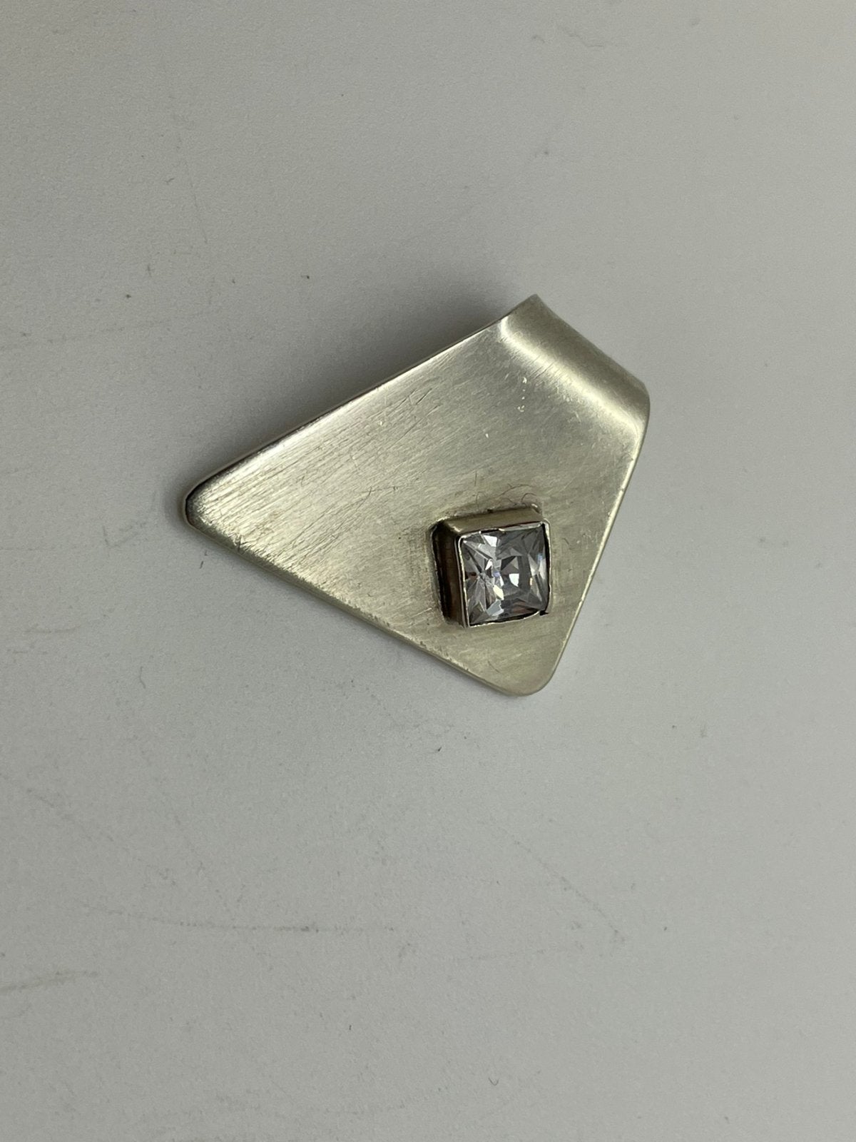 E219 Prachtige zilveren Franz Breuning hanger, Ophalen of Verzenden, Zilver, Hanger, Met edelsteen