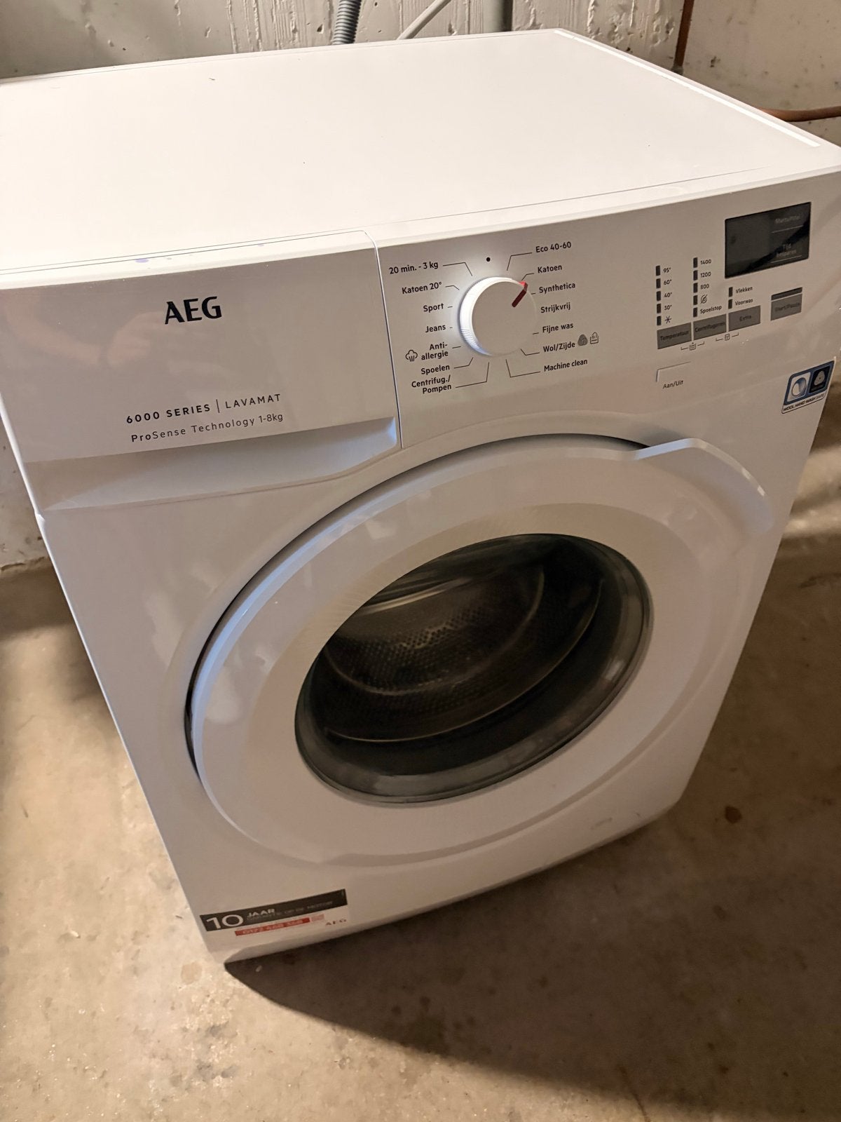 AEG 6000 Serie Lavamat Wasmachine (2024) - 10 jaar motor gar, Ophalen, Zo goed als nieuw, Voorlader, Kort programma