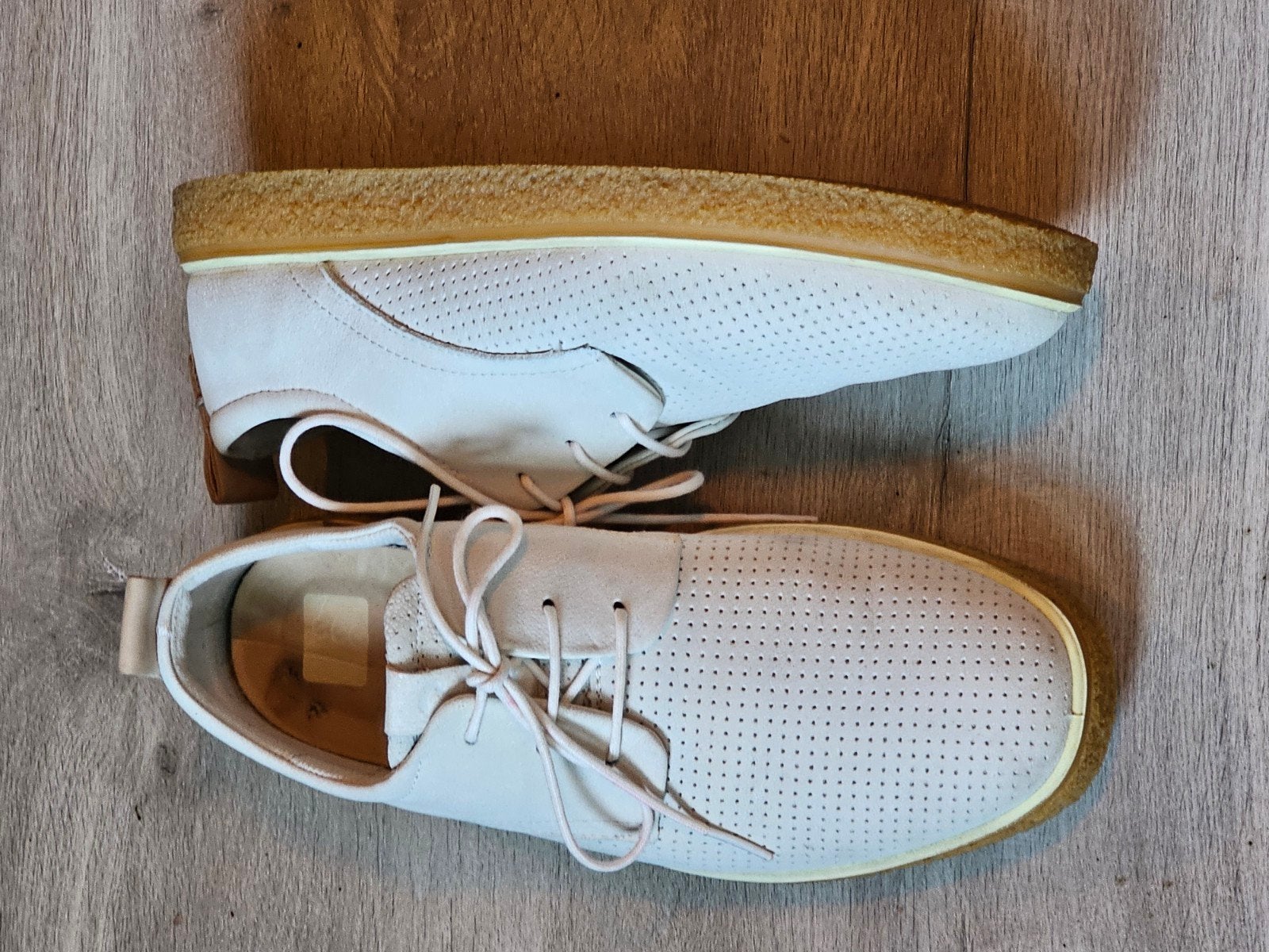 Stijlvolle Ecco Crepetray heren sneakers in maat 40., Ecco, Wit, Ophalen of Verzenden, Sneakers of Gympen