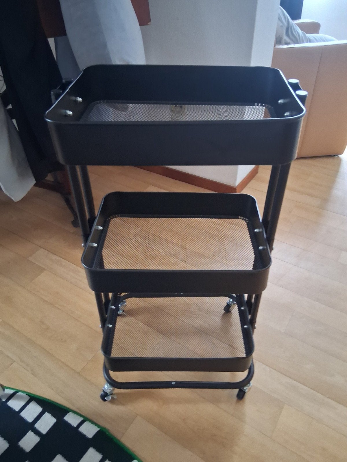 Trolley zwart, Minder dan 55 cm, Metaal of Aluminium, Ophalen of Verzenden, Zo goed als nieuw