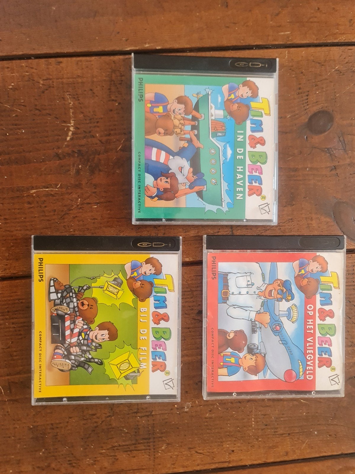 Tim & Beer CD-i Spellen Collectie (3 stuks), Puzzel en Educatief, Gebruikt, 1 speler, Ophalen of Verzenden