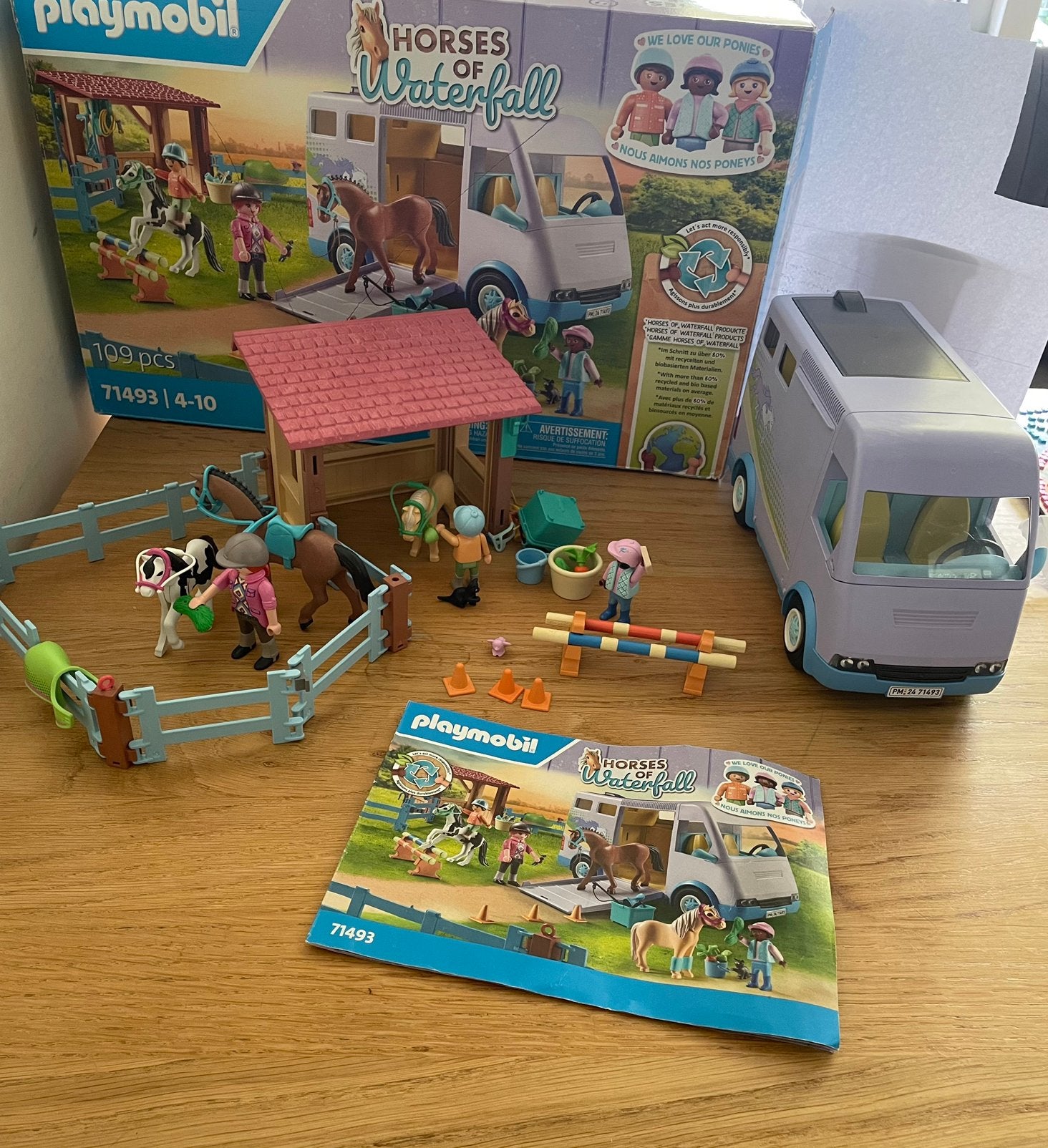 Playmobil 71493 Horses of Waterfall Paardenstal met trailer, Kinderen en Baby's, Speelgoed | Playmobil, Gebouw, Complete set, Ophalen of Verzenden
