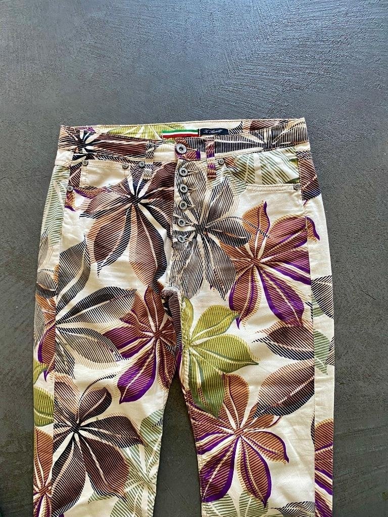 J165 Please maat S=36 7/8 broek jeans beige/bruin, Beige, Please, Ophalen of Verzenden, Zo goed als nieuw