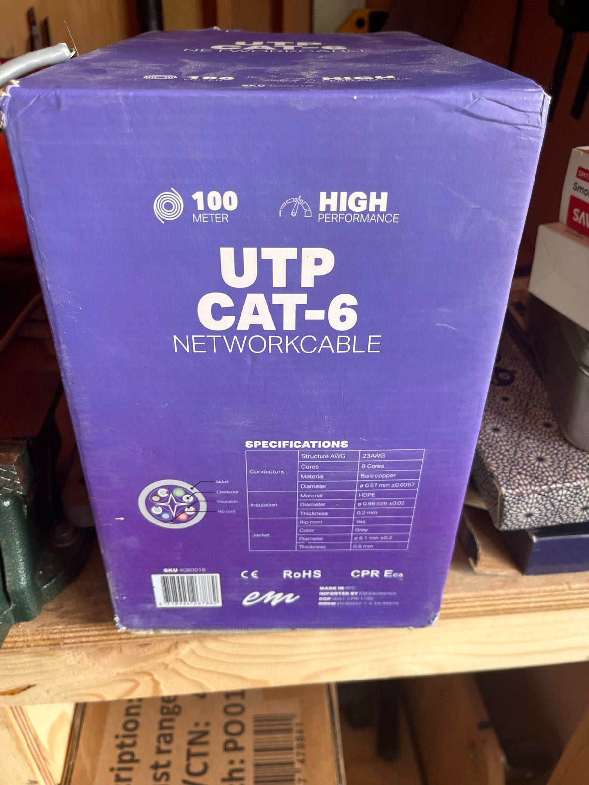 UTP CAT-6 Netwerkkabel, Computers en Software, Pc- en Netwerkkabels, Ophalen, Nieuw