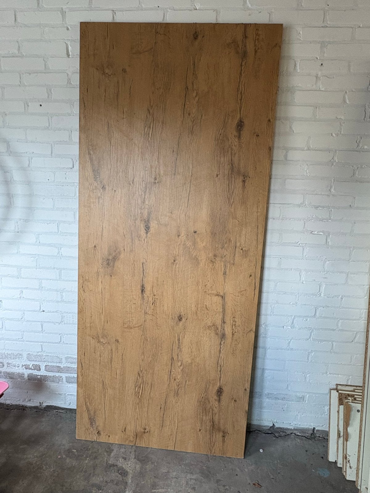 Groot houten paneel eikenlook - 91 x 210 cm, Ophalen, Minder dan 25 mm, Eiken, Overige typen