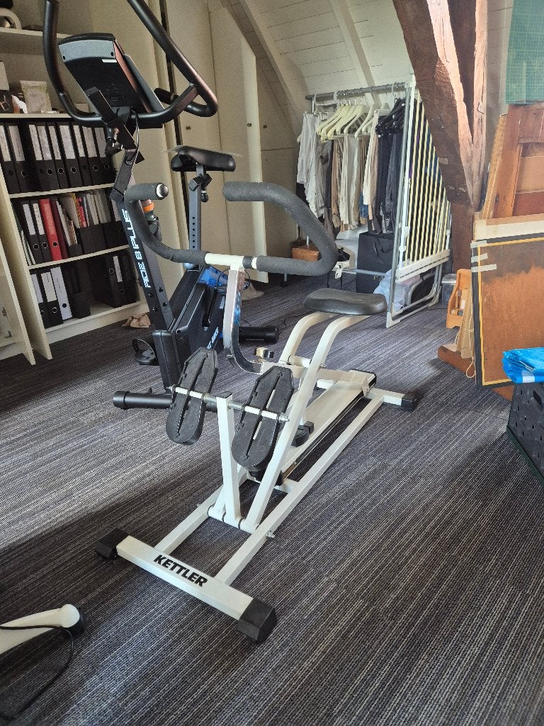 Hometrainer en Kettler Stepapparaat, Ophalen, Gebruikt, Buik, Metaal