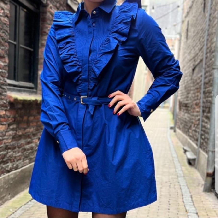 Nikkie jurk maat 34, Blauw, Ophalen of Verzenden, Zo goed als nieuw, Nikkie