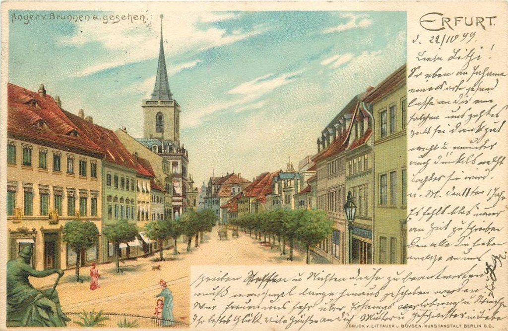 379-021-027 Erfurt, Verzenden, Voor 1920, Duitsland