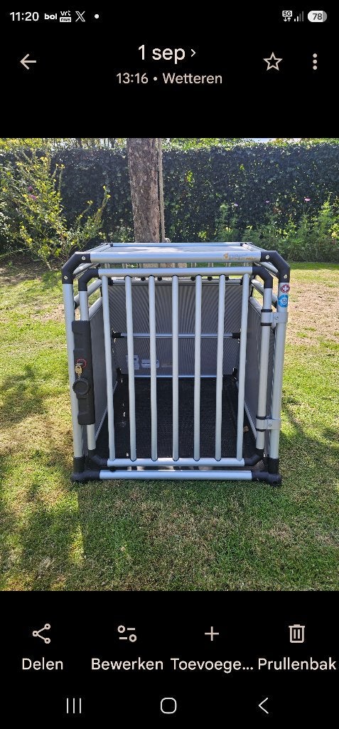 4pets ProLine Eagle S – hoogwaardige aluminium autobench, Dieren en Toebehoren, Ophalen, Zo goed als nieuw