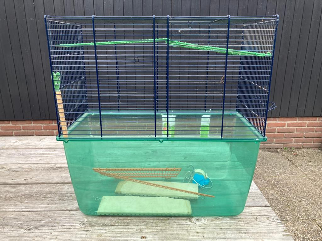 Knaagdieren kooi voor o.a hamster gerbil rat., Minder dan 75 cm, Zo goed als nieuw, Ophalen, Minder dan 60 cm