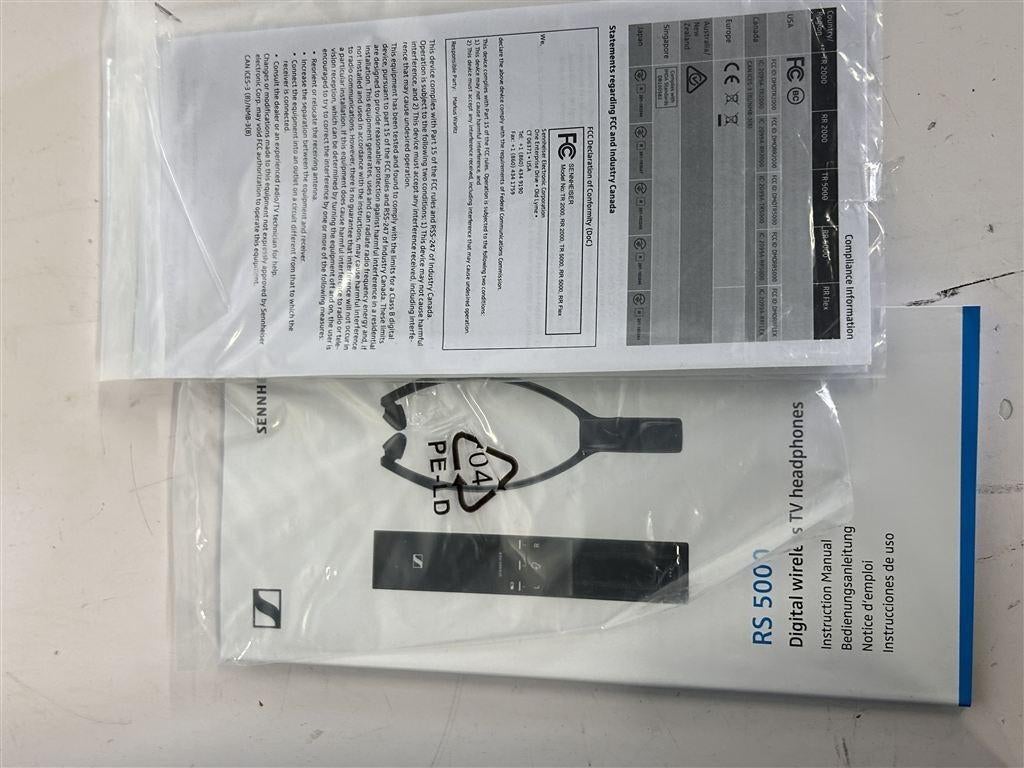 A7367. Sennheiser Ditigal Wireless TV Headphones, RS 5000, Ophalen of Verzenden, Gebruikt, Overige merken