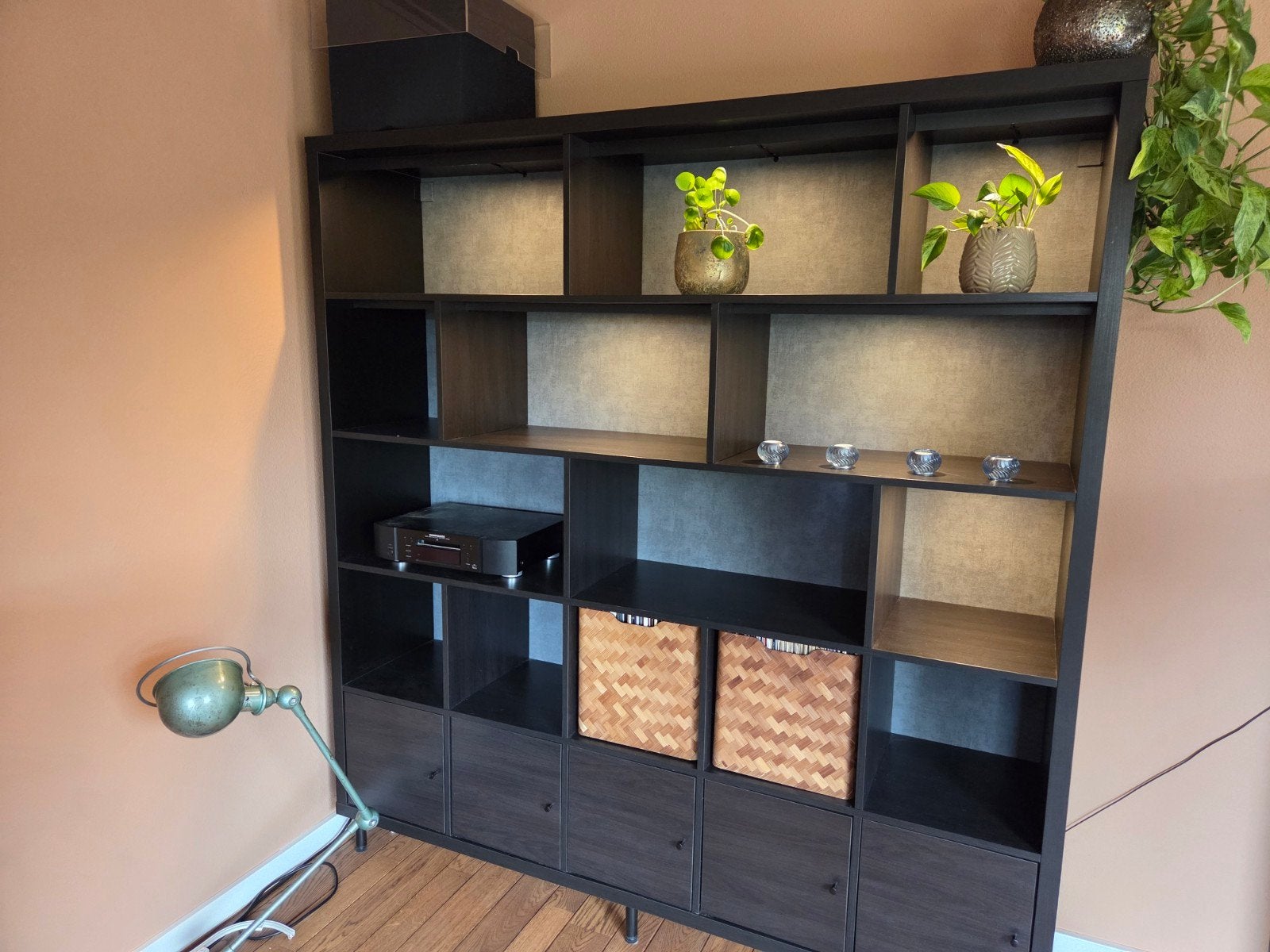 Ikea kast groot zwart, Huis en Inrichting, Kasten | Wandmeubels, Ophalen, 200 cm of meer, 150 tot 200 cm, Zo goed als nieuw