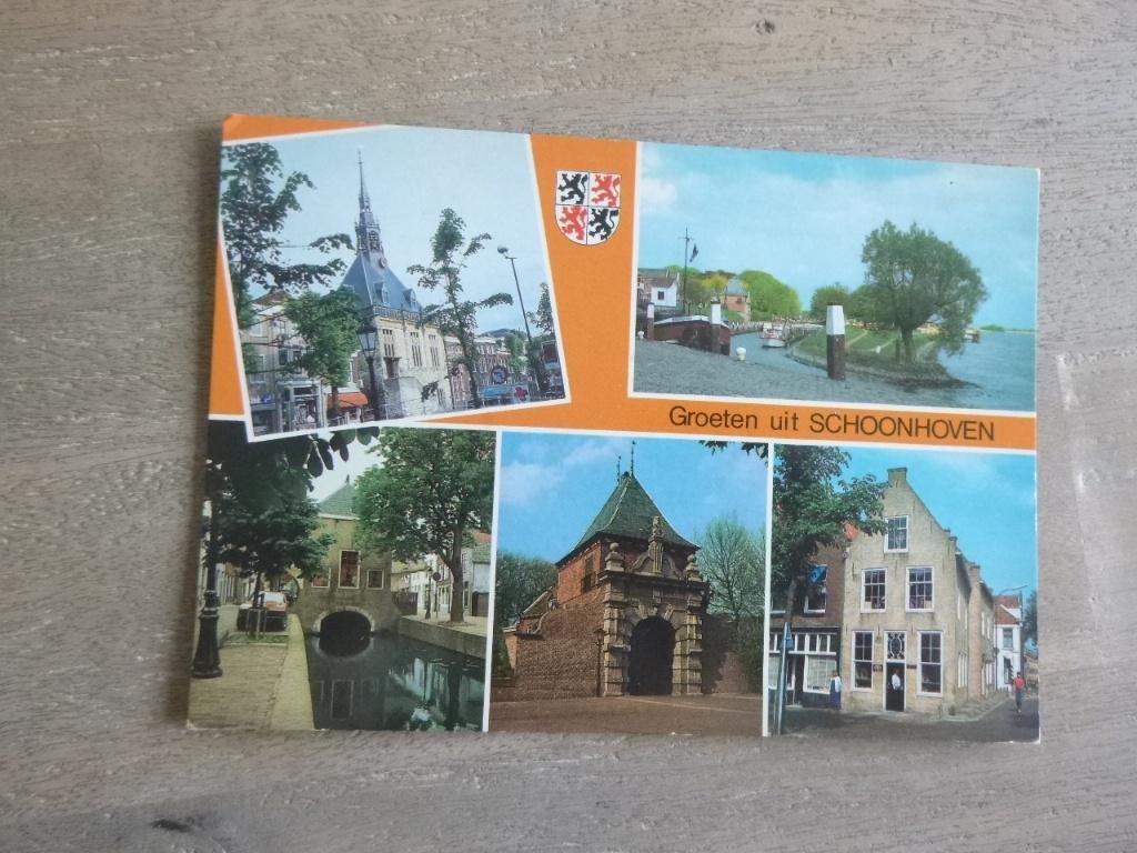 Schoonhoven, groeten uit 1989, Verzenden, 1980 tot heden, Gelopen, Zuid-Holland